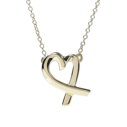 Tiffany 18K Yellow Gold Small Paloma Picasso Loving Heart Pendant Necklace 4 of 8