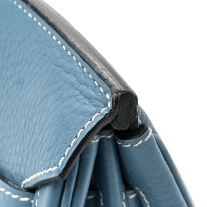 Hermes Taurillon Clemence Birkin 30 Blue Jean 15 of 17