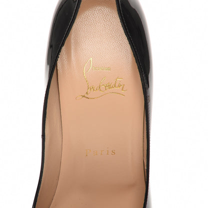 Christian Louboutin Patent Lady Peep 150 Pumps 39 Black 5 of 9