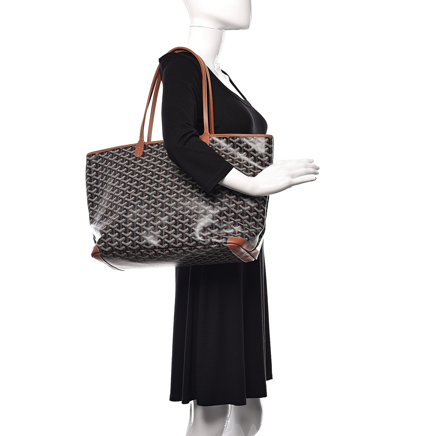 Goyard Goyardine Artois MM Black Gold 2 of 10
