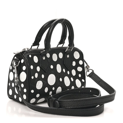 Louis Vuitton LV X YK Empreinte Infinity Dots Nano Speedy Bandouliere Black White 3 of 9