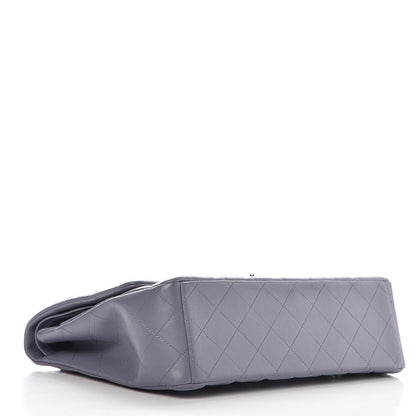 Chanel Lambskin Quilted Maxi Double Flap Grey 4 of 12