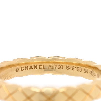 Chanel 18K Yellow Gold Mini Coco Crush Ring 54 6.75 4 of 5