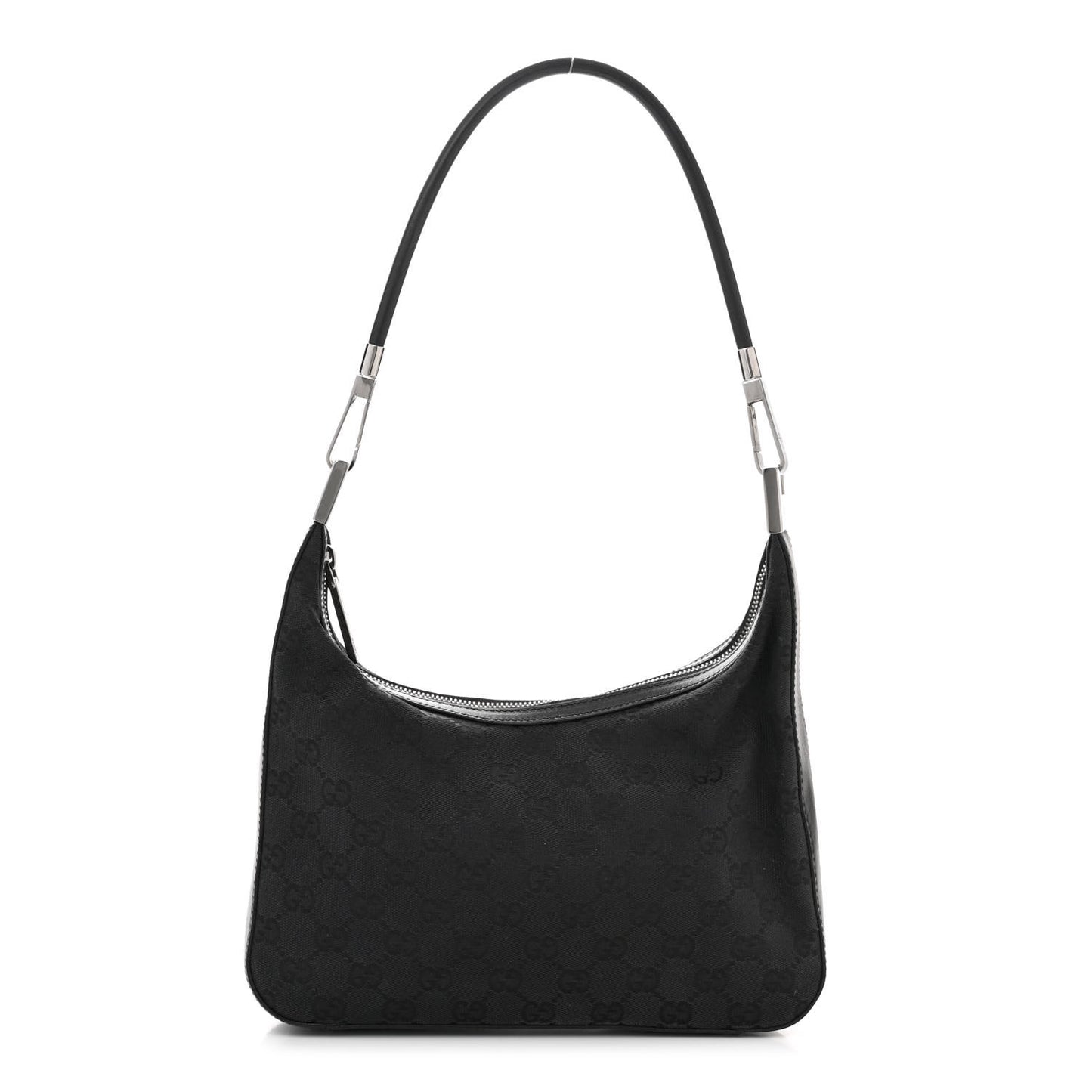 Monogram GG Small Clasp Hobo Black