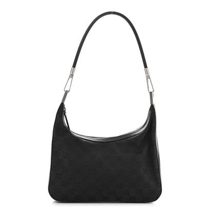 Gucci Monogram GG Small Clasp Hobo Black 1 of 10