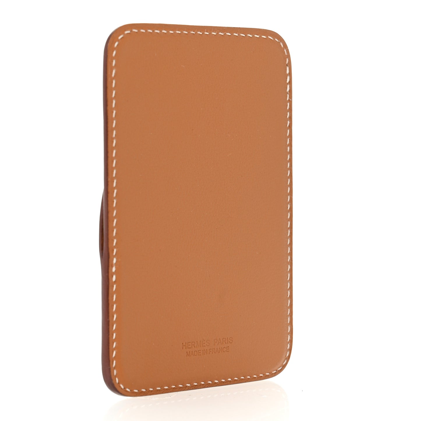 Swift Stitched Cheval MagSafe Card Holder Gold