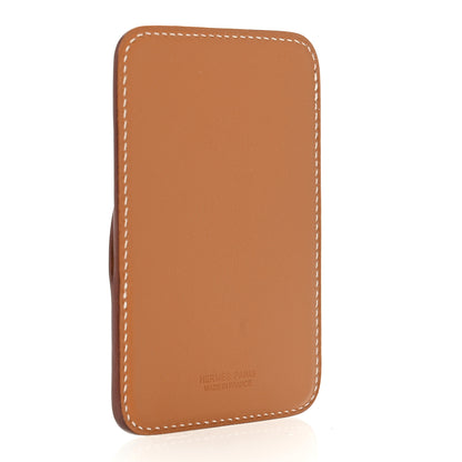 Hermes Swift Stitched Cheval MagSafe Card Holder Gold 3 of 7