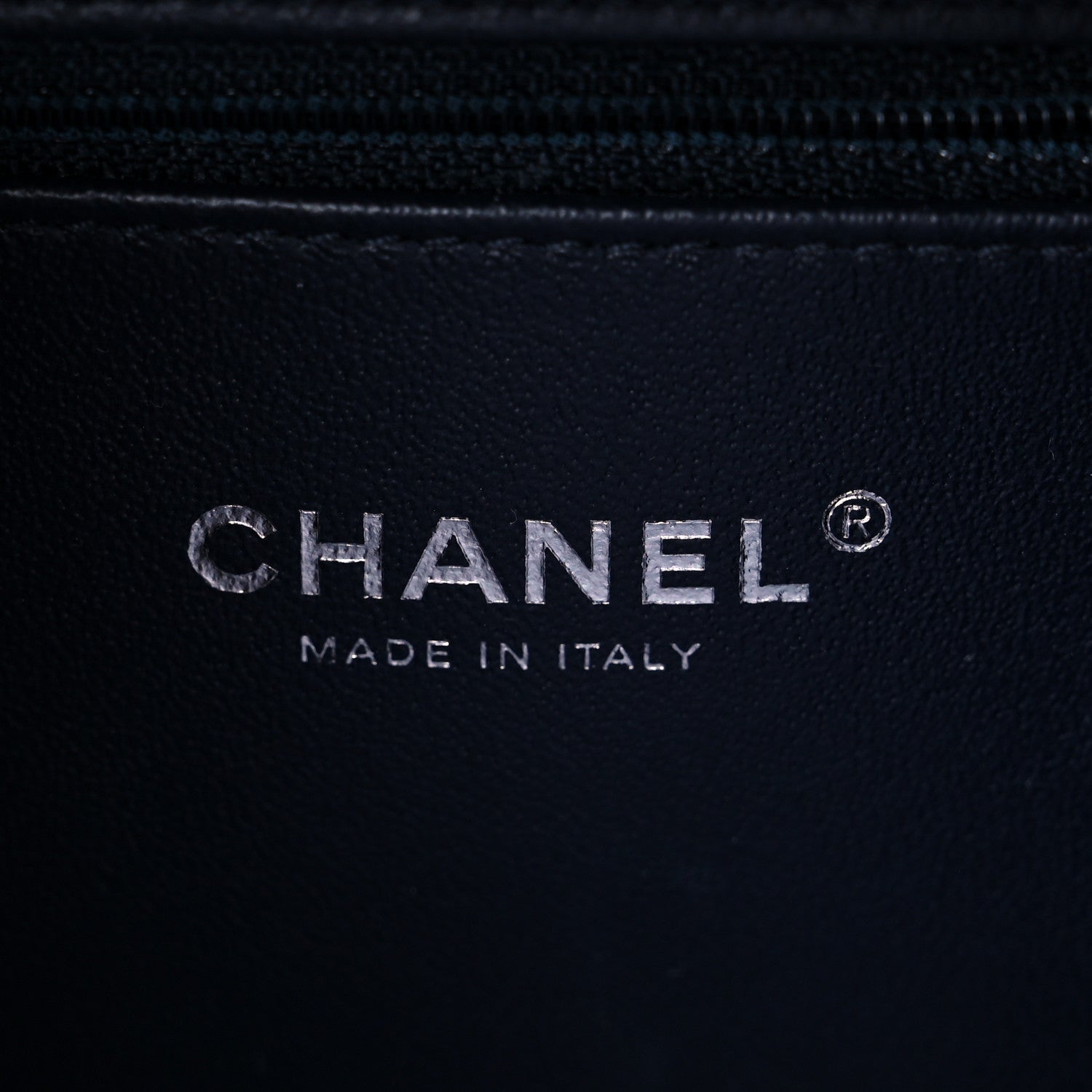 Chanel Iridescent Caviar Quilted Medium CC Filigree Vanity Case Dark Turquoise 6 of 11