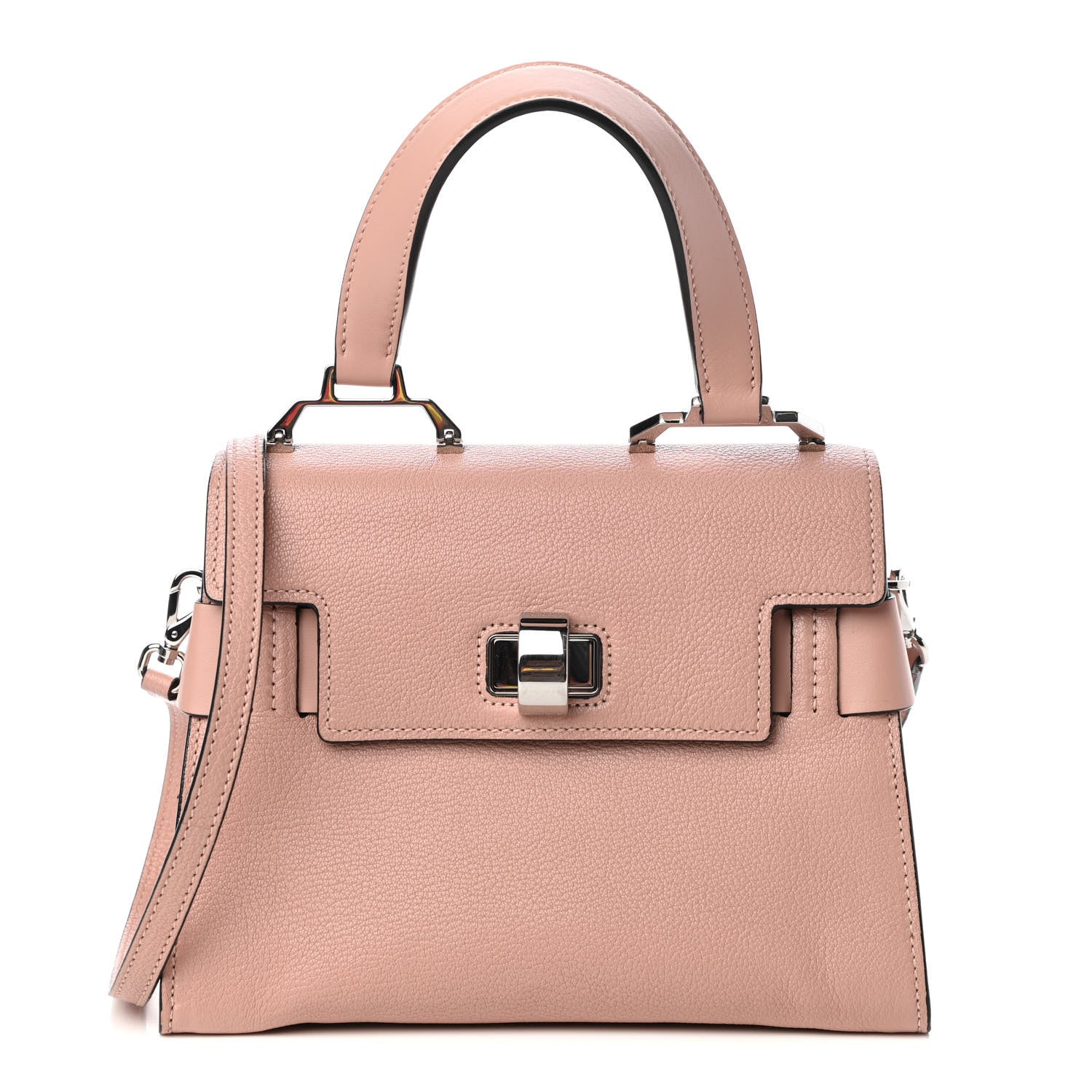 Miu Miu Goatskin Madras Click Top Handle Tote Orchidea 1 of 9
