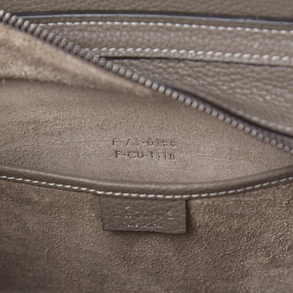 Celine Drummed Calfskin Nano Luggage Souris 7 of 10