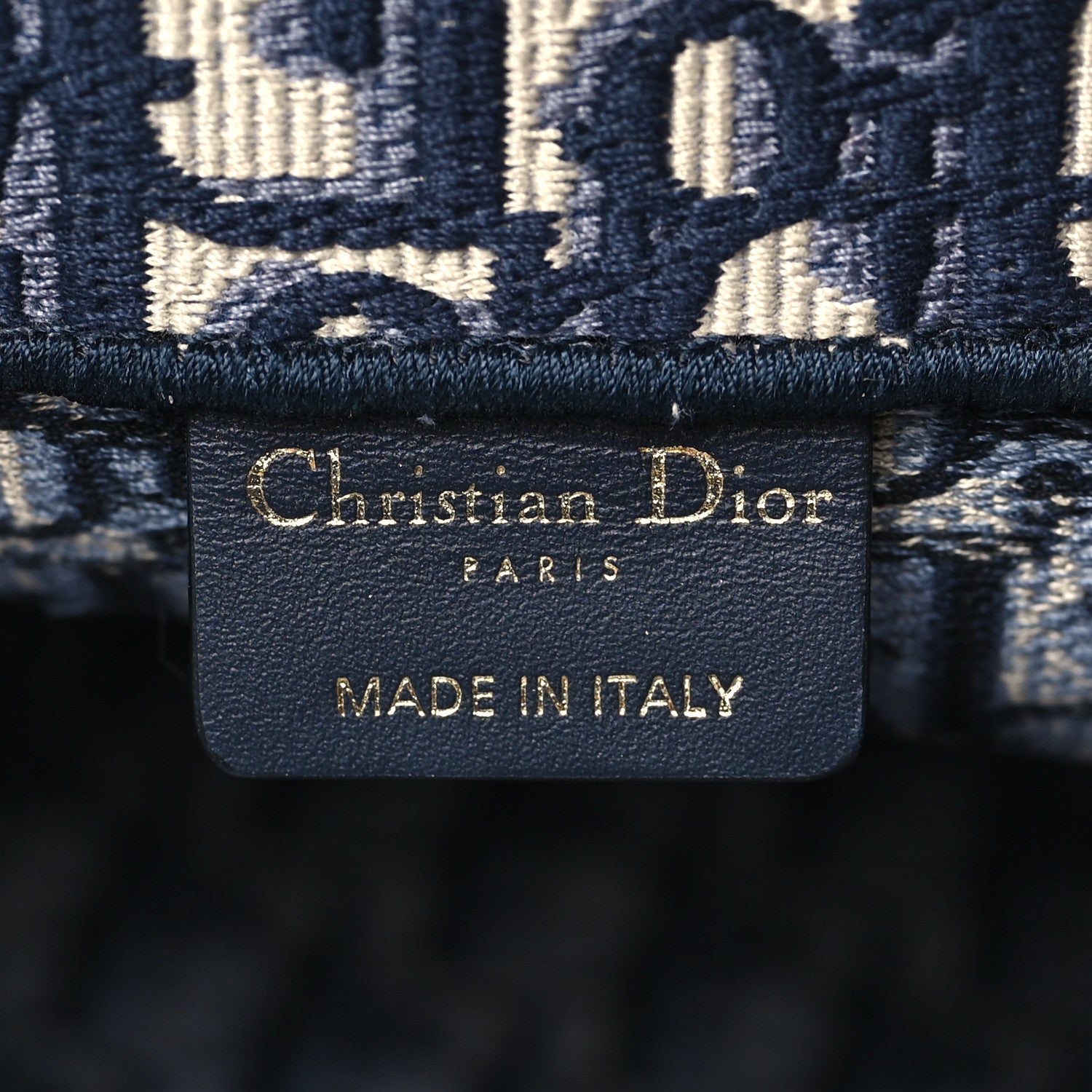 Christian Dior Oblique Medium Book Tote Blue Multicolor 6 of 9
