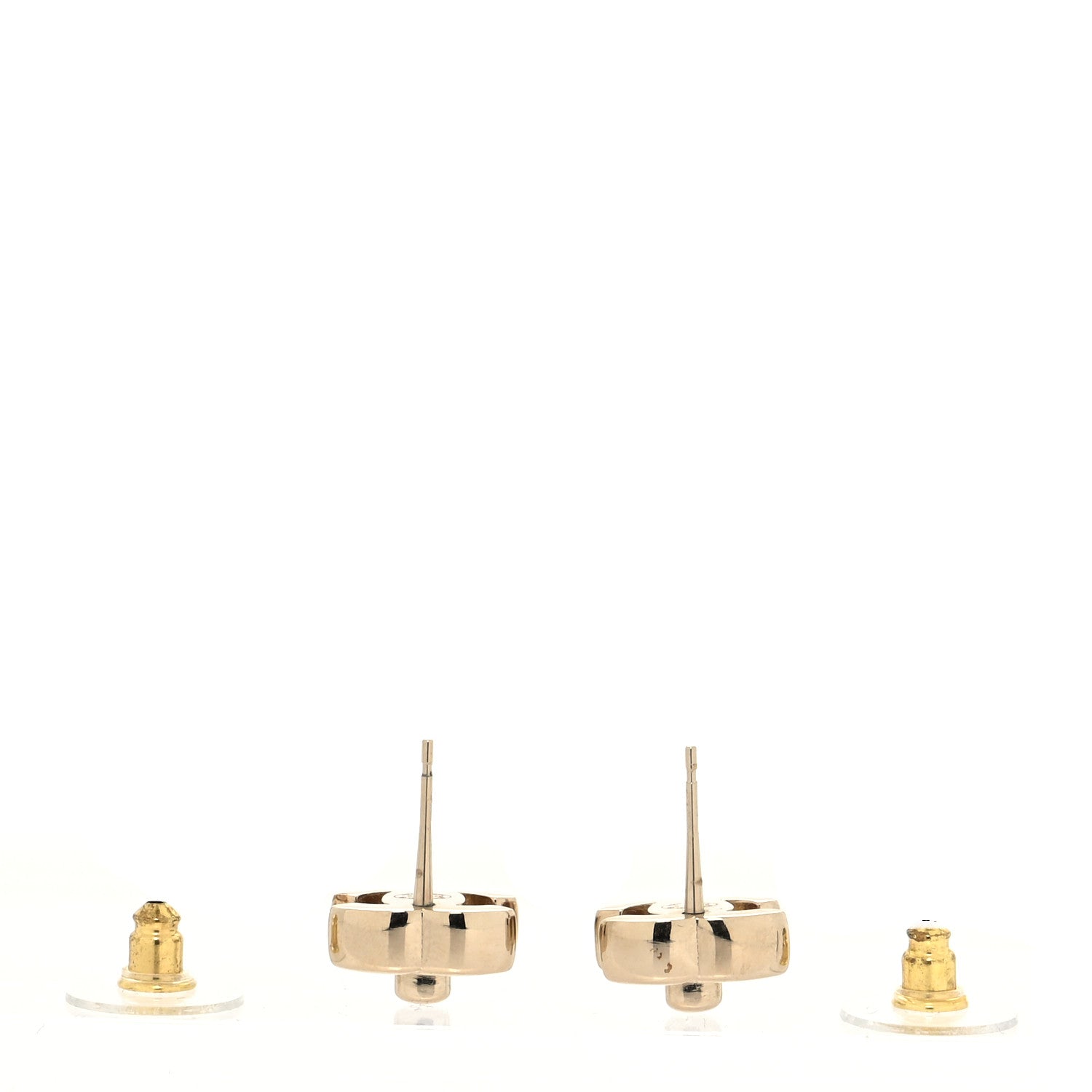 Chanel Metal CC Turnlock Earrings Gold 3 of 4