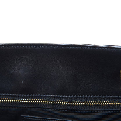 Saint Laurent Soft Calfskin Monogram Cassandre Shopper Black 7 of 19