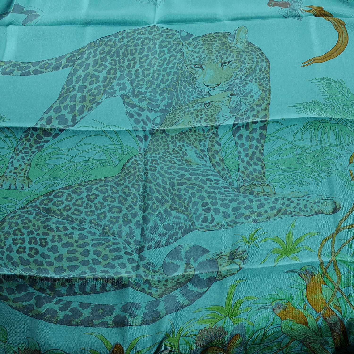 Hermes Silk Dip Dye Jungle Love Scarf 90 1 of 8