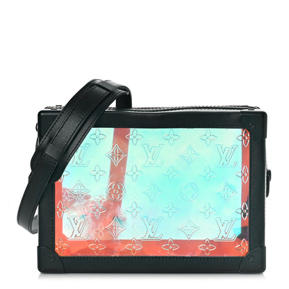 Louis Vuitton Calfskin PVC Monogram Solar Ray Soft Trunk Iridescent Prism Black 2 of 11