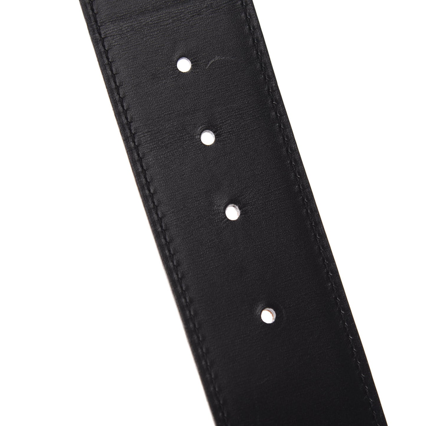 Chamonix Barenia 42mm Belt Strap 85 Black Fauve