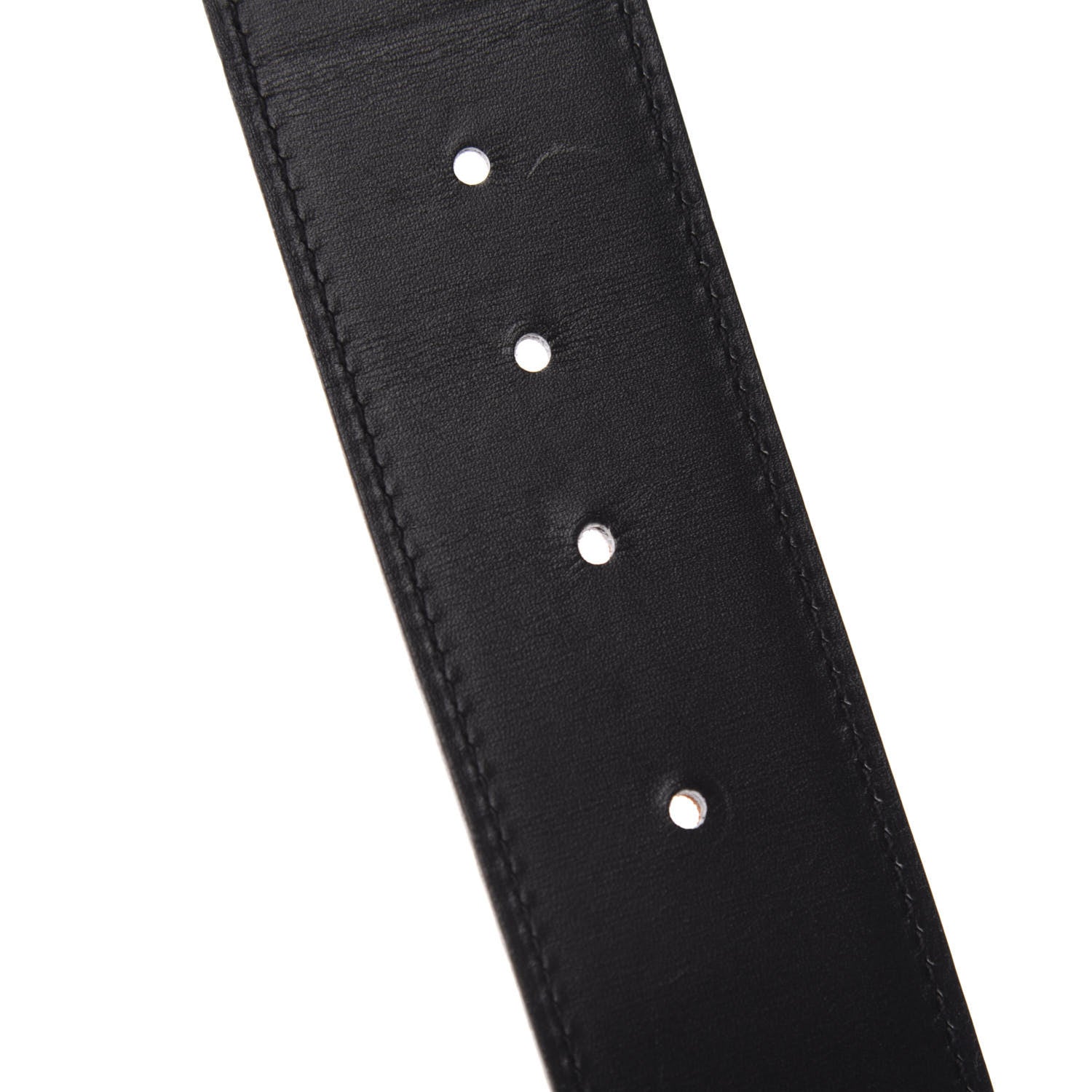 Hermes Chamonix Barenia 42mm Belt Strap 85 Black Fauve 4 of 5