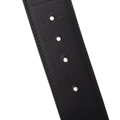 Hermes Chamonix Barenia 42mm Belt Strap 85 Black Fauve 4 of 5