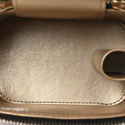 Chanel Lambskin Quilted Mini Pearl Crush Vanity Case With Chain Black 5 of 12