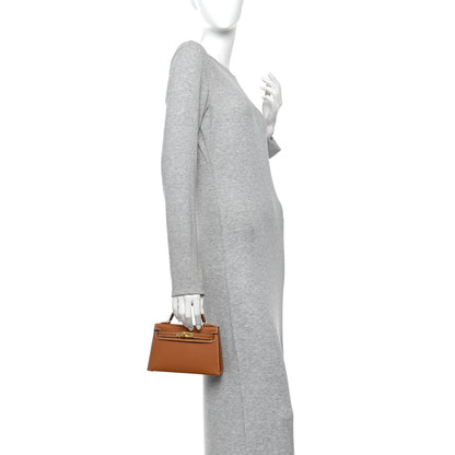 Hermes Epsom Mini Kelly Sellier 20 Gold 2 of 10