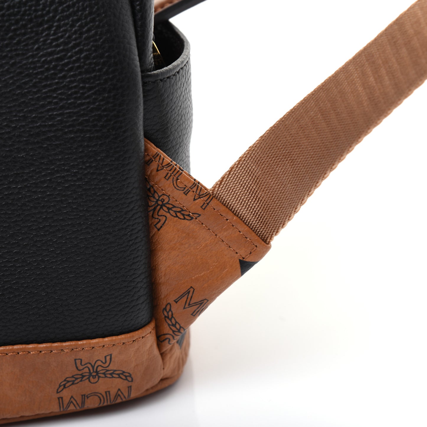 Visetos Calfskin Medium Geonautic Backpack Black Cognac