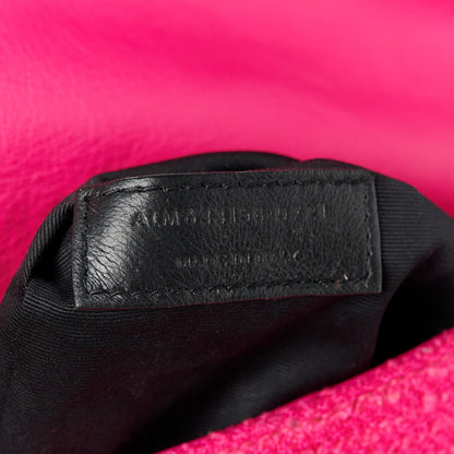 Saint Laurent Boucle Tweed Monogram Medium Niki Chain Satchel Pink 8 of 12