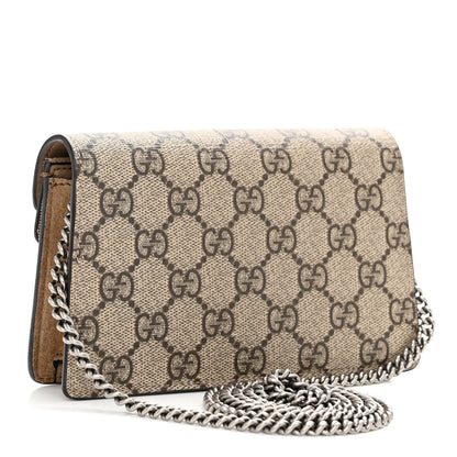 Gucci GG Supreme Monogram Super Mini Dionysus Shoulder Bag Taupe 3 of 9