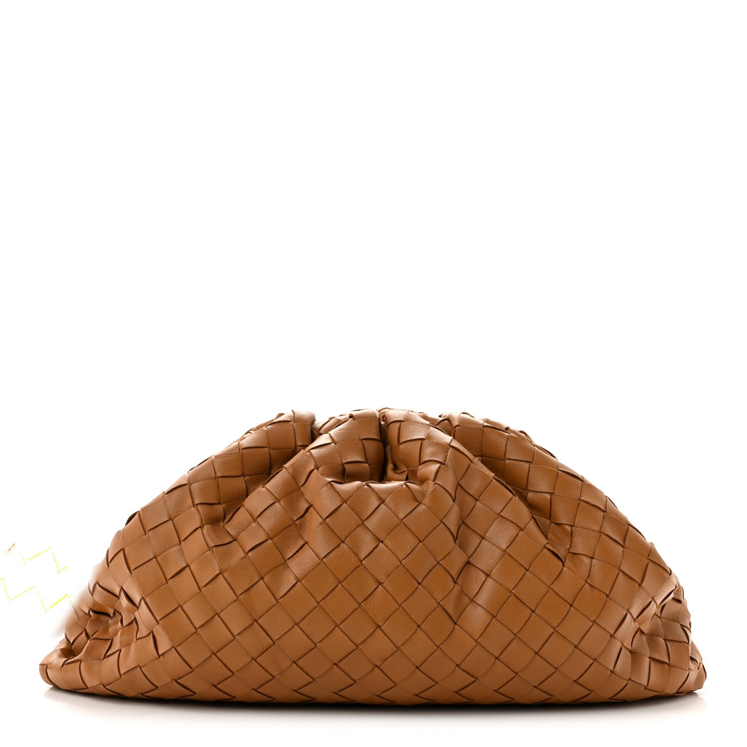 Bottega Veneta Nappa Maxi Intrecciato The Pouch Oversized Clutch Caramel 1 of 13