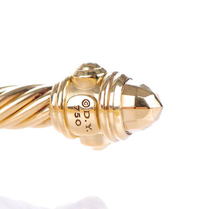 David Yurman 18K Yellow Gold 5mm Cable Renaissance Bracelet 4 of 5