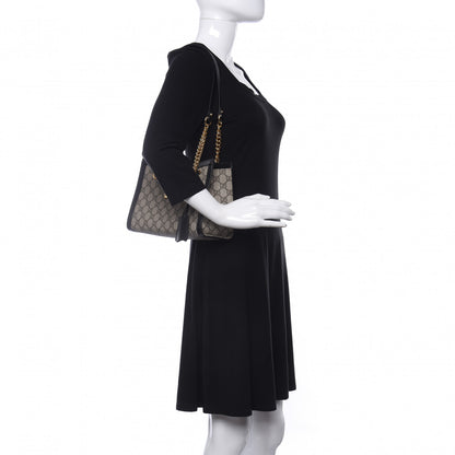 Gucci GG Supreme Monogram Small Padlock Tote Black 2 of 10