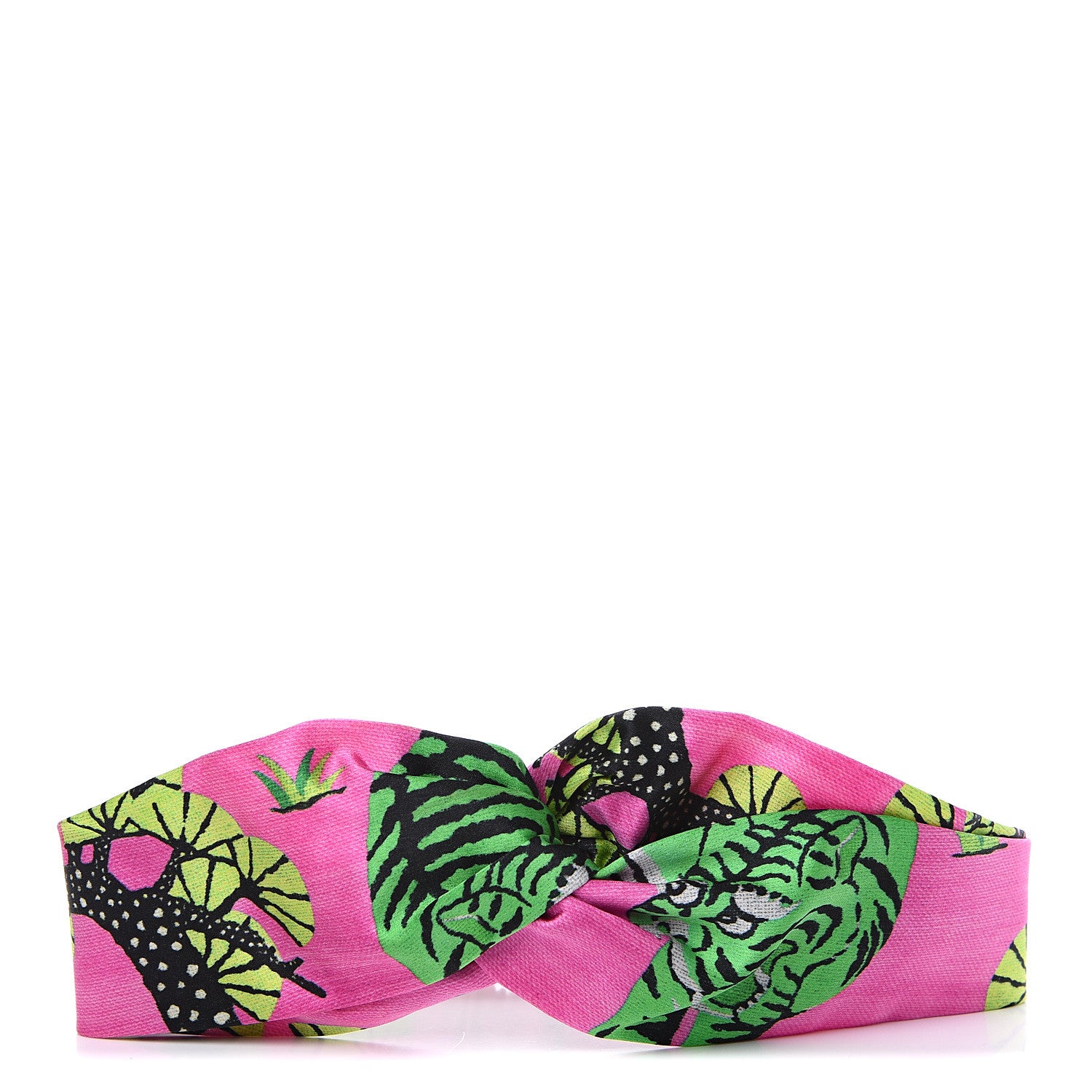 Gucci Silk Monogram Bengal Tiger Print Duchesse Headband 1 of 5