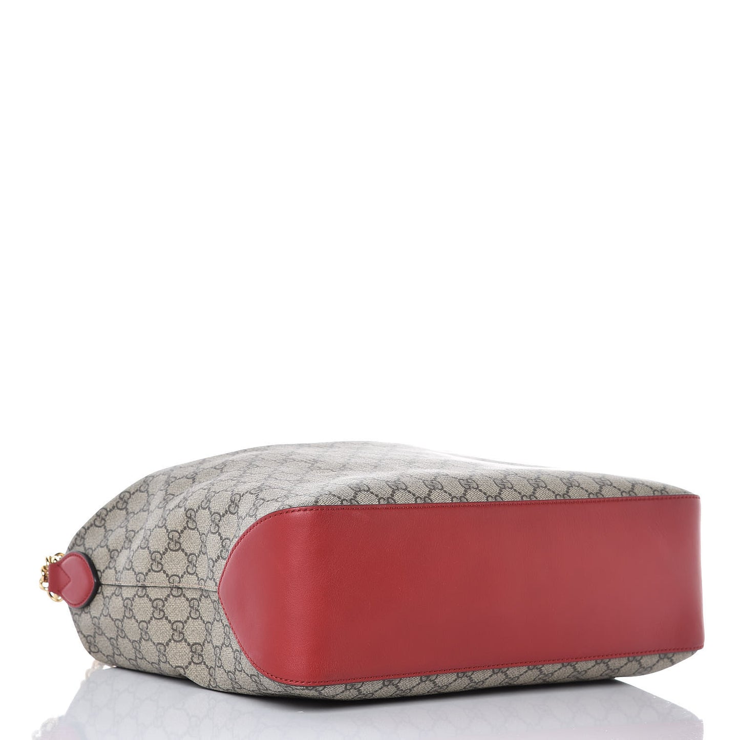 GG Supreme Monogram Large Linea A Hobo Red