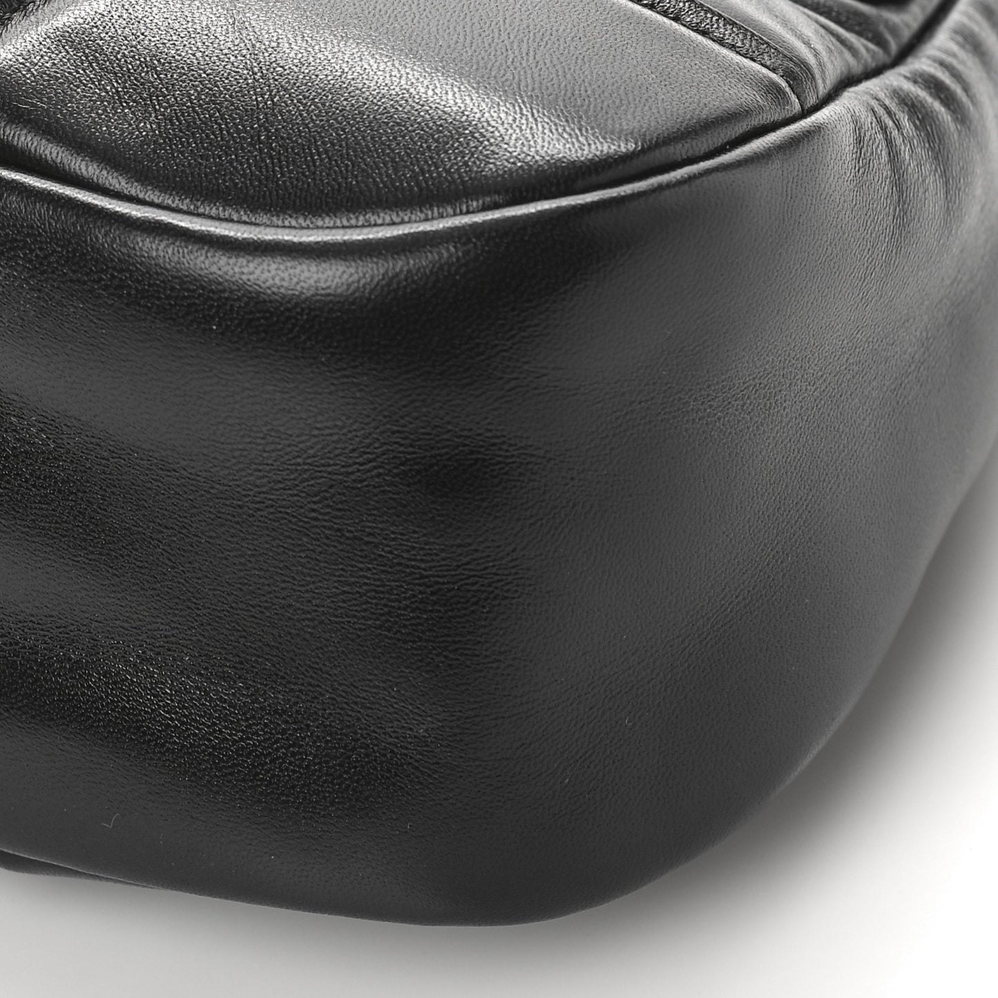 Nappa Soft Padded Re-Edition 2002 Moon Bag Black