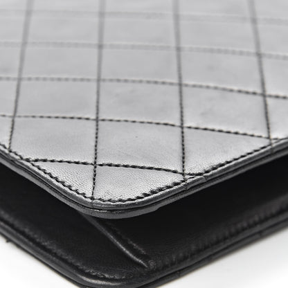 Chanel Lambskin Quilted Medium Single Flap Black 13 of 19