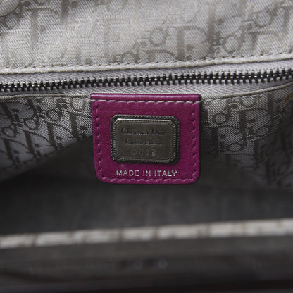 Christian Dior Calfskin Samourai 1947 Intrecciato Frame Bag Fuchsia 5 of 13