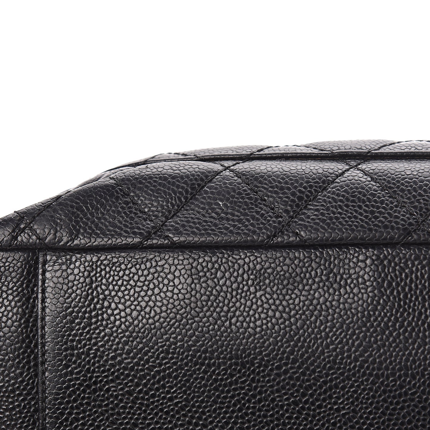 Caviar Quilted Grand Shopping Tote GST Black