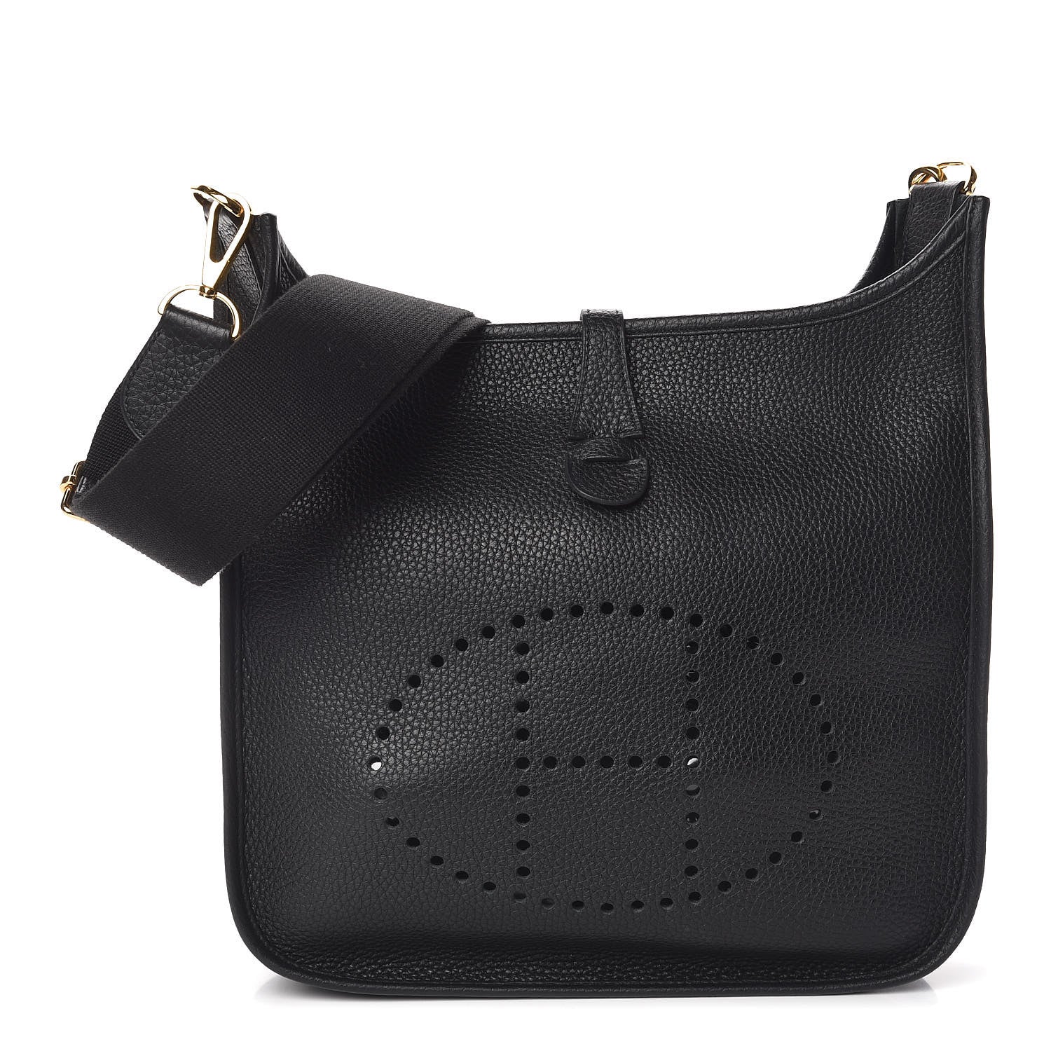 Hermes Taurillon Clemence Evelyne III PM Black 1 of 12