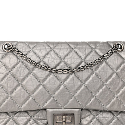 Chanel Metallic Aged Calfskin Quilted 2.55 Reissue 227 Flap Grey 8 of 17