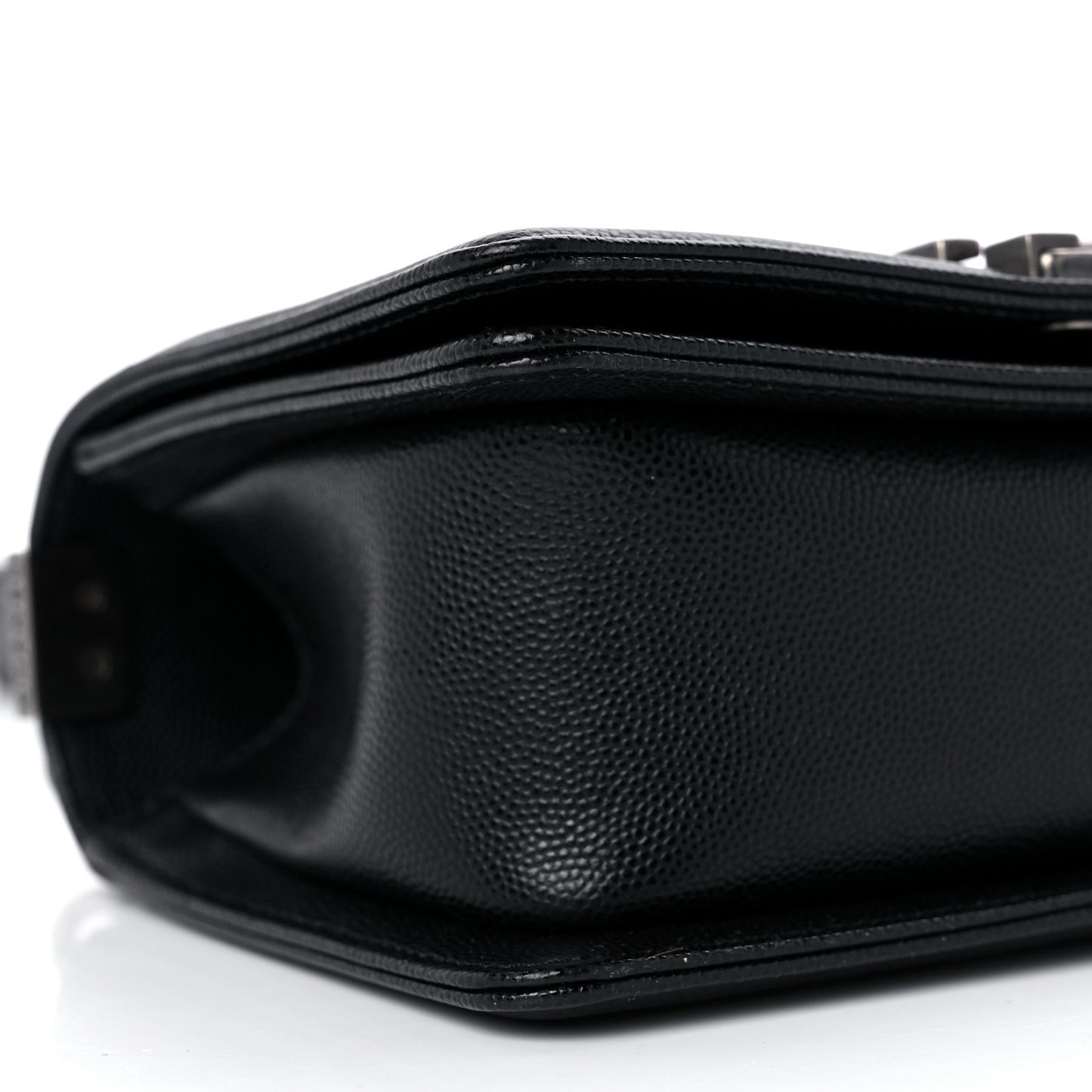 Caviar Quilted Small Boy Flap Black