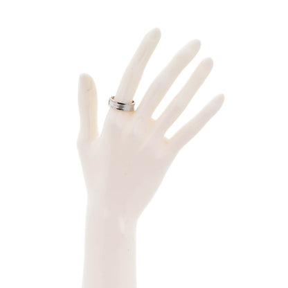 Cartier 18K White Gold 7mm C De Ring 57 8 2 of 7
