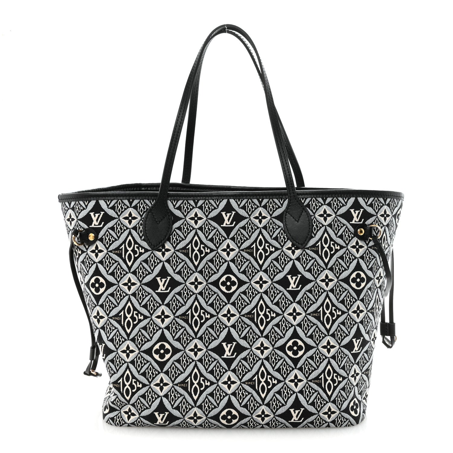 Louis Vuitton Jacquard Since 1854 Neverfull MM Grey 1 of 10