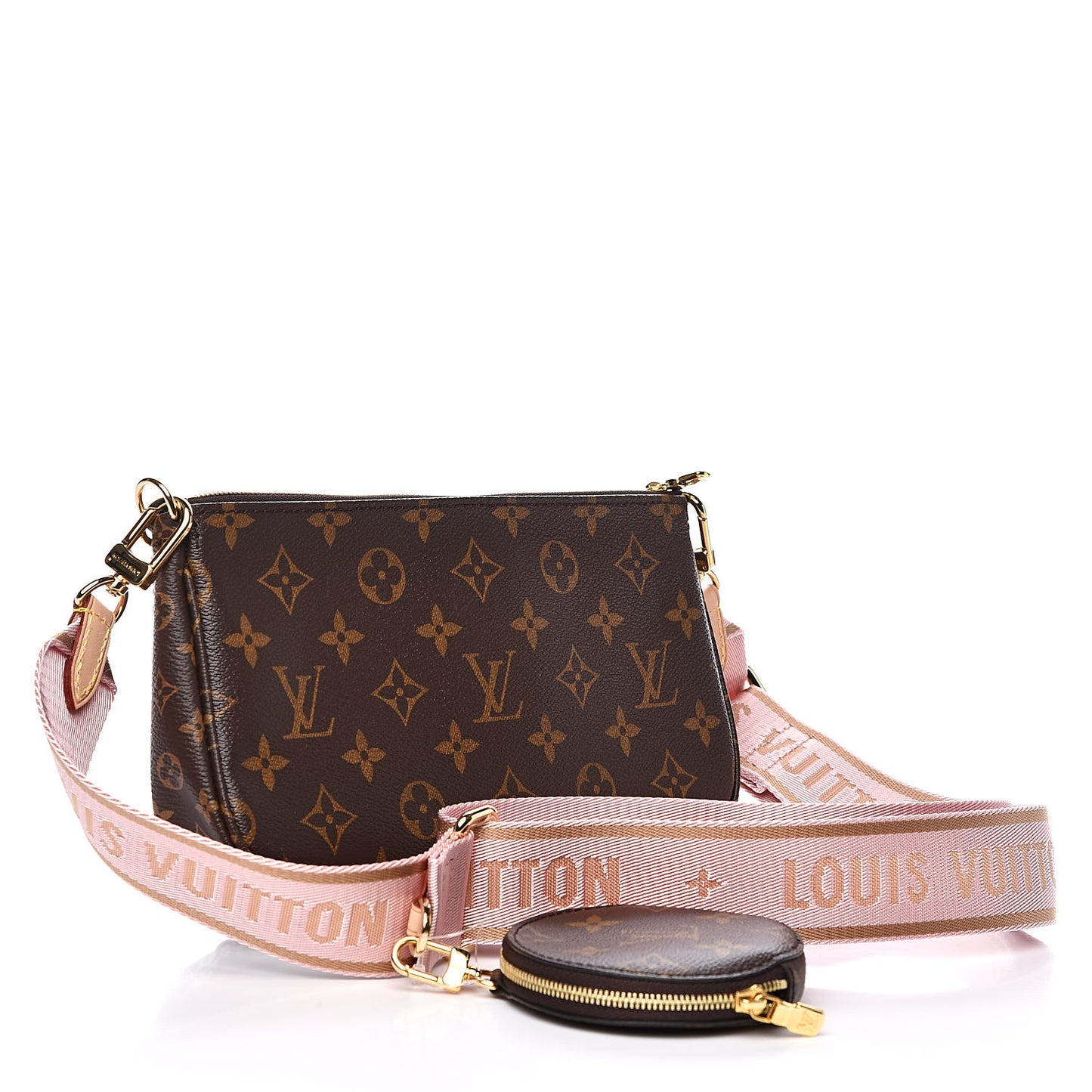 Monogram Multi Pochette Accessories Rose Clair