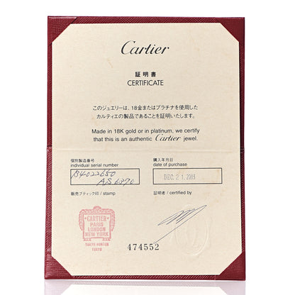 Cartier 18K White Gold 5.5mm LOVE Ring 50 5.25 5 of 5