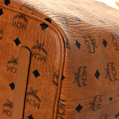 MCM Visetos Large Liz Reversible Shopper Tote Cognac 10 of 19