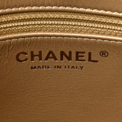Chanel Shiny Lambskin Quilted CC Hobo Black 6 of 9