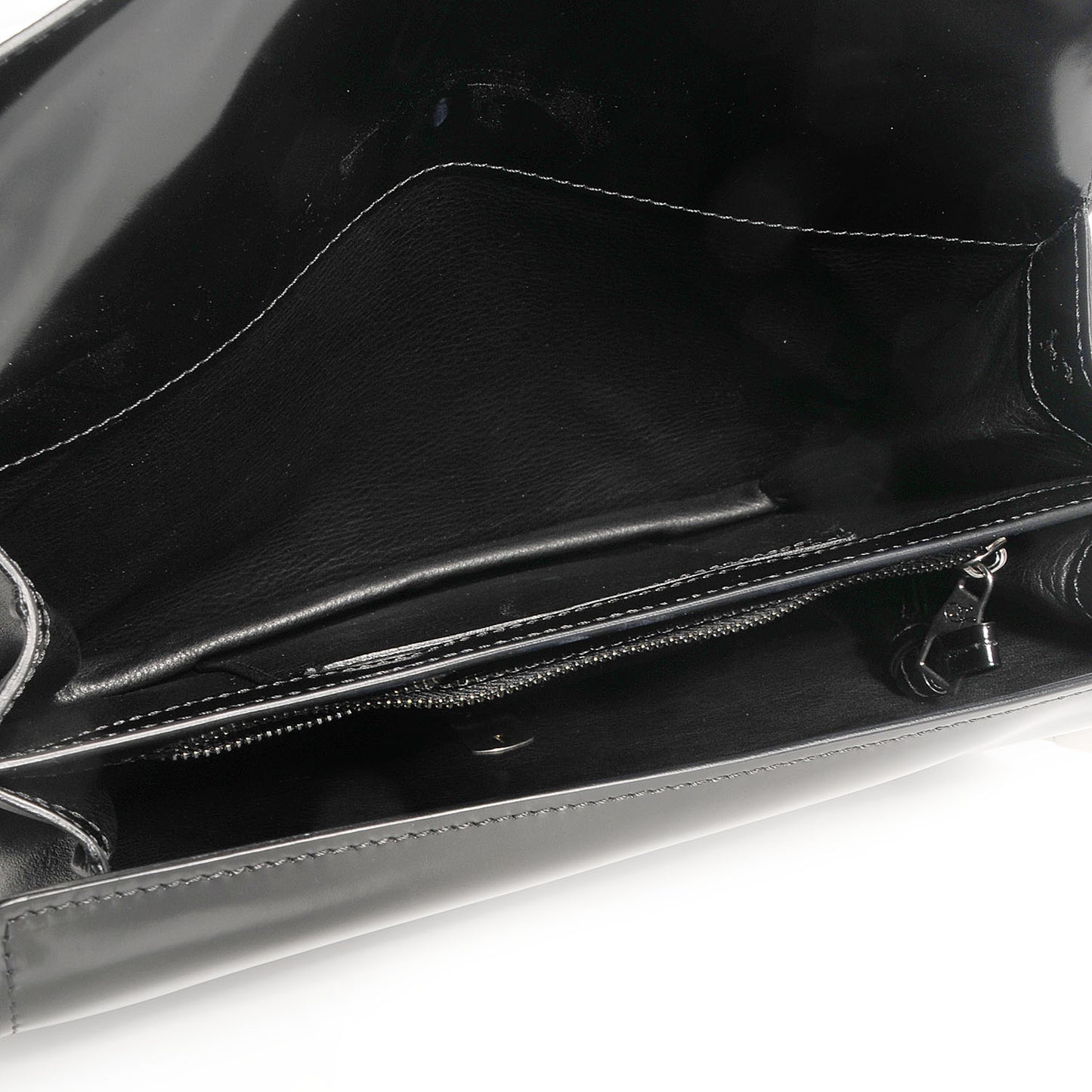 Calfskin Medium Journal Shoulder Bag Black