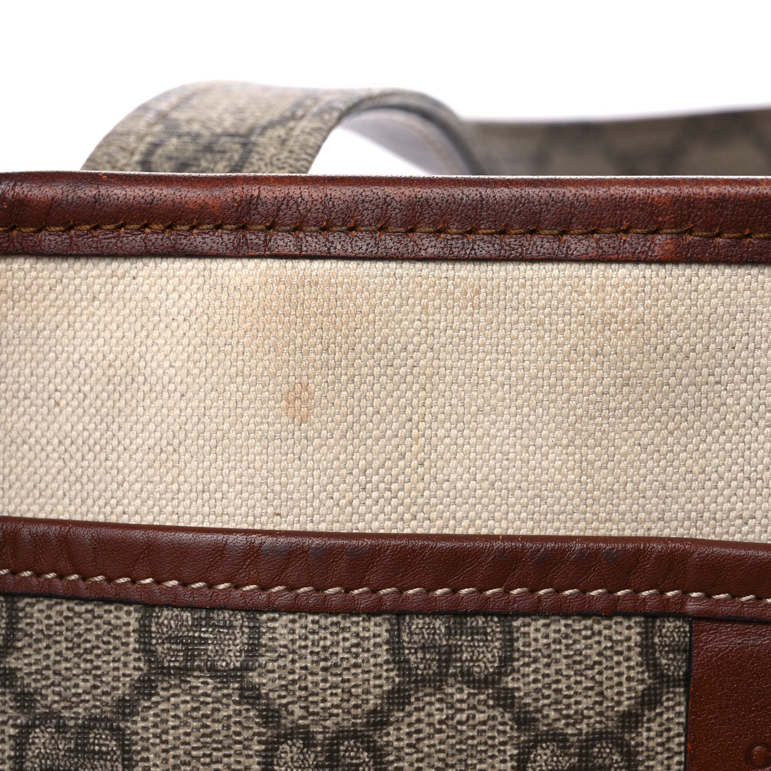 Gucci GG Plus Monogram Medium Signature Web Loop Tote Light Brown 14 of 23