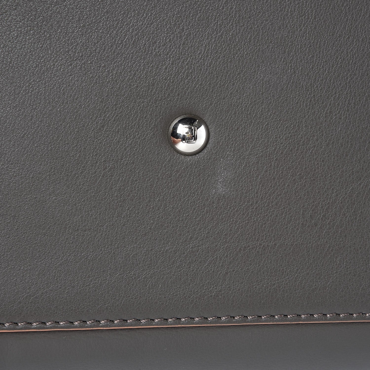 Fendi Vitello Dolce Century Petite 3Jours Tote Carbone 16 of 16