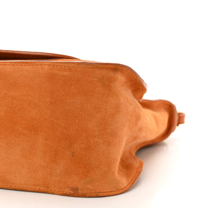 Chloe Suede Calfskin Braided Medium Marcie Double Carry Henna Orange 10 of 12