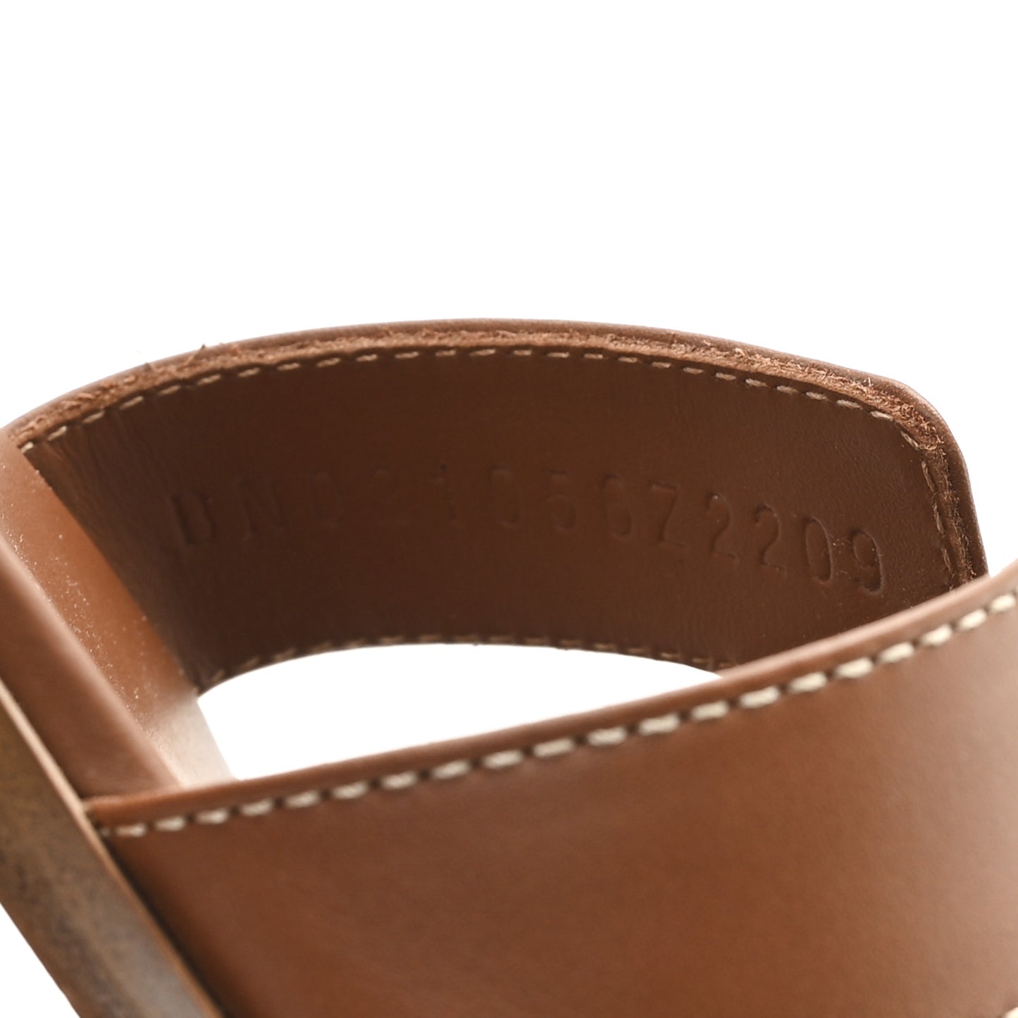 Box Calfskin Oran Sandals 36.5 Gold